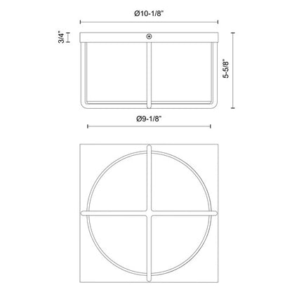 Reglao 10-in Flush Mount