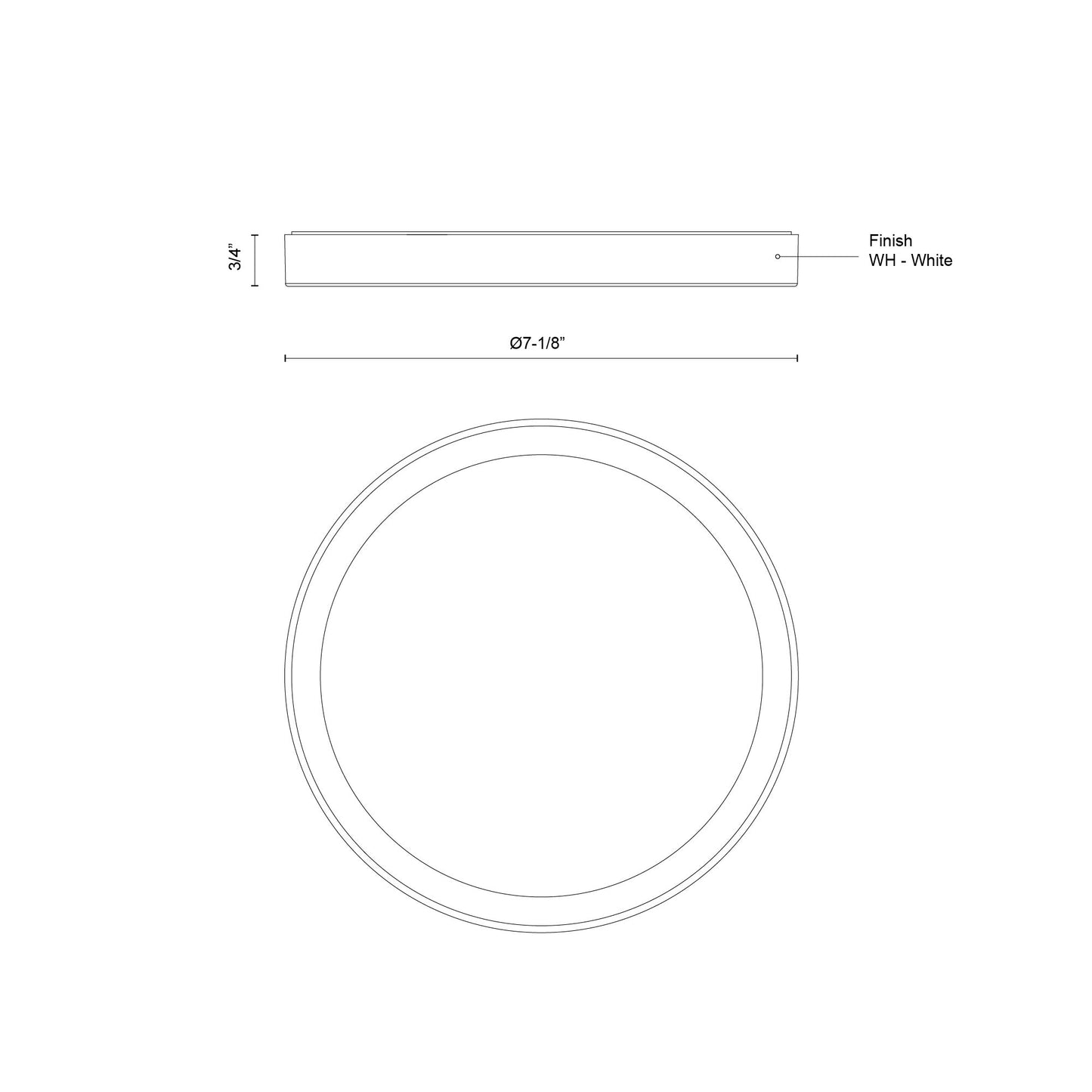 Mio 7-in Flush Mount