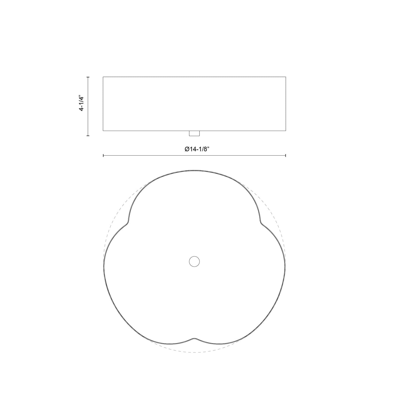 Adella 14-in Flush Mount