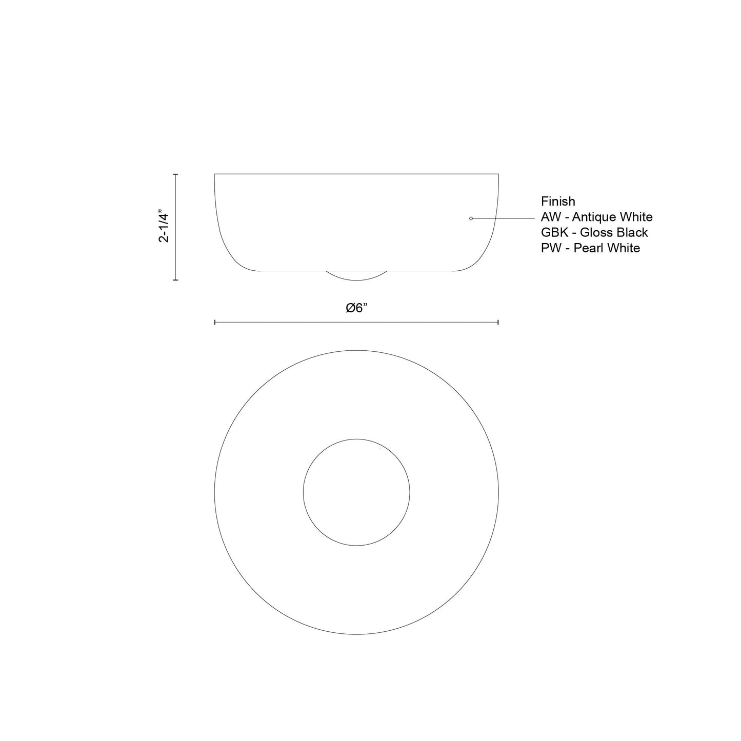 Hayden 6-in Flush Mount