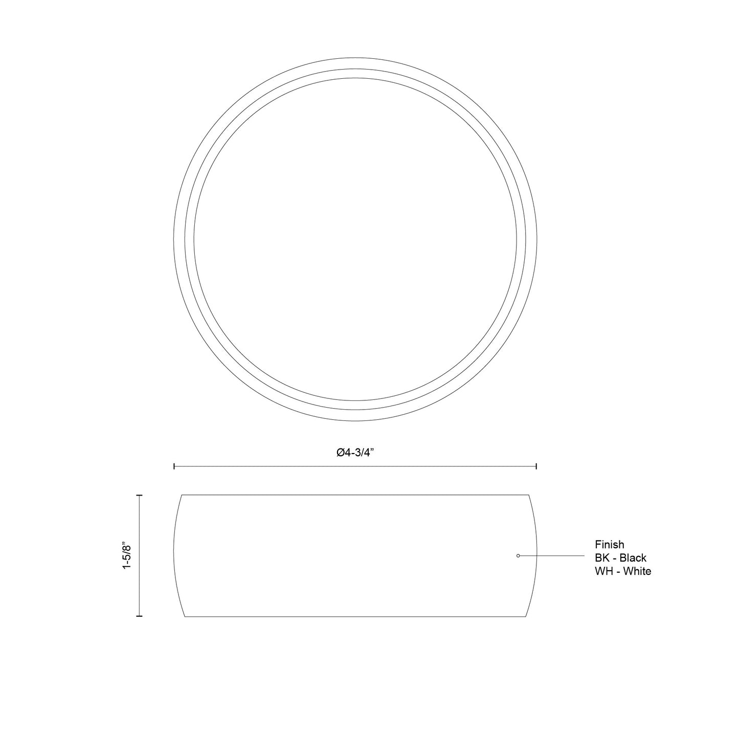 Savile 4-in Flush Mount