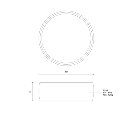 Savile 4-in Flush Mount