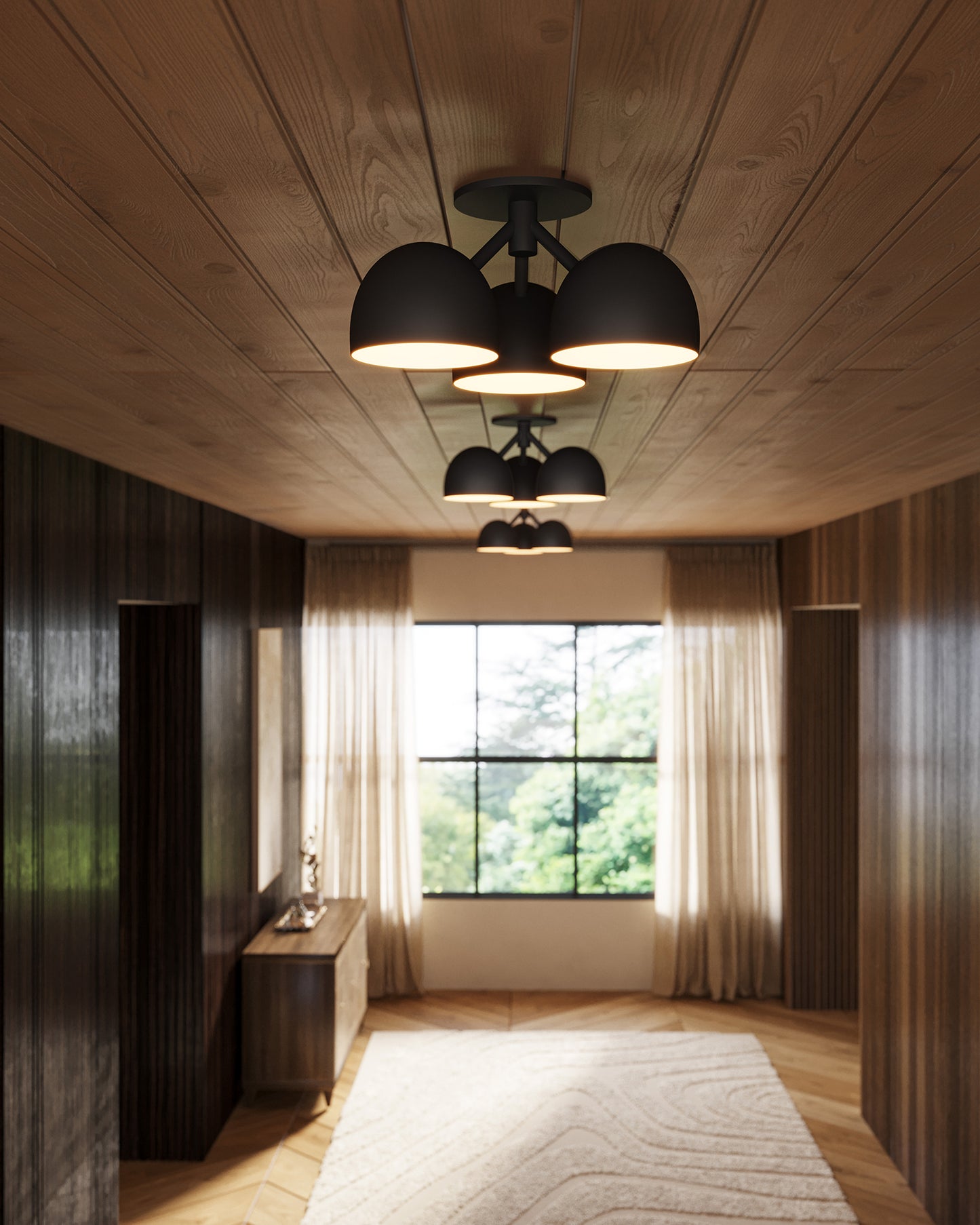 Fosso 17-in Semi-Flush Mount