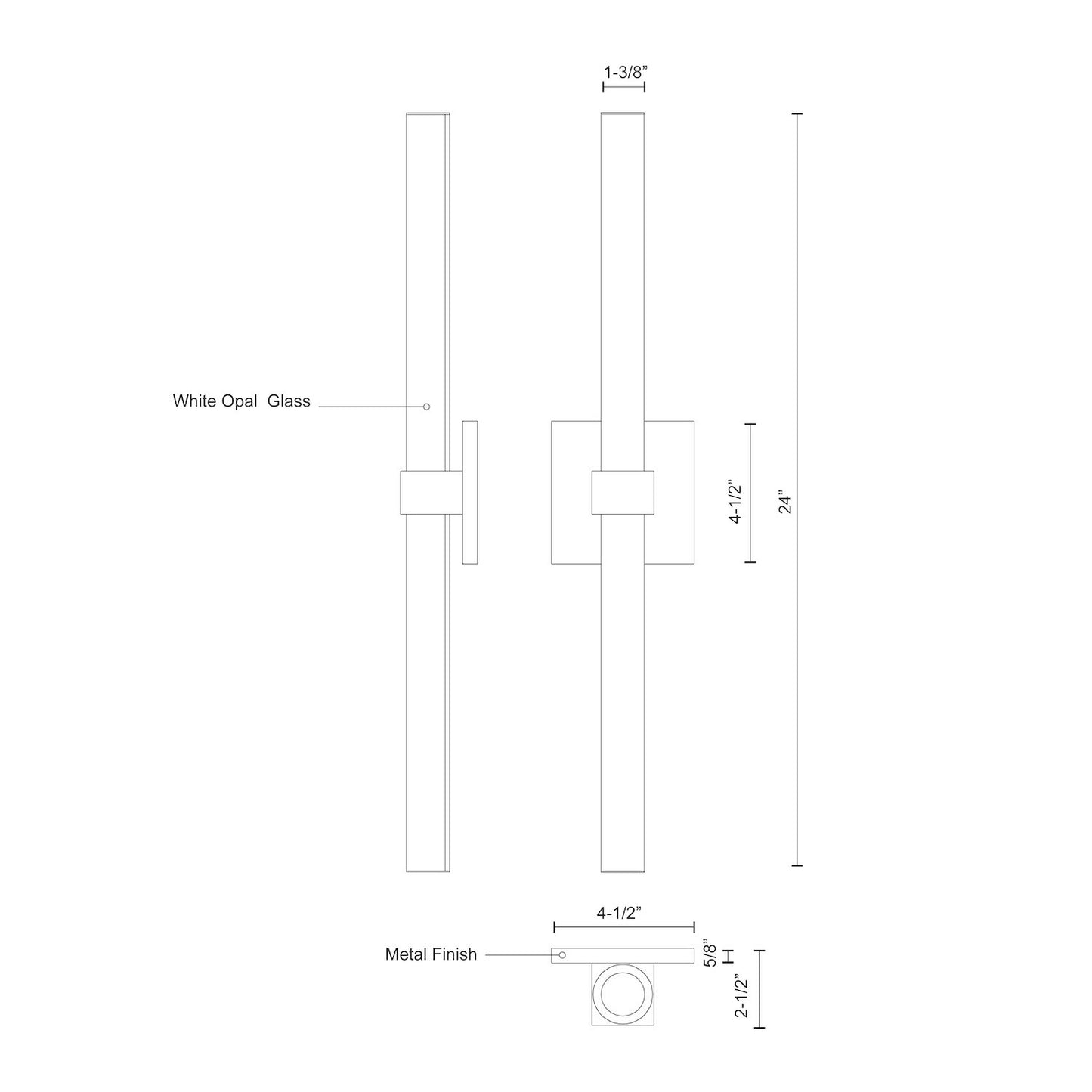 Fresno 24-in Vanity Light