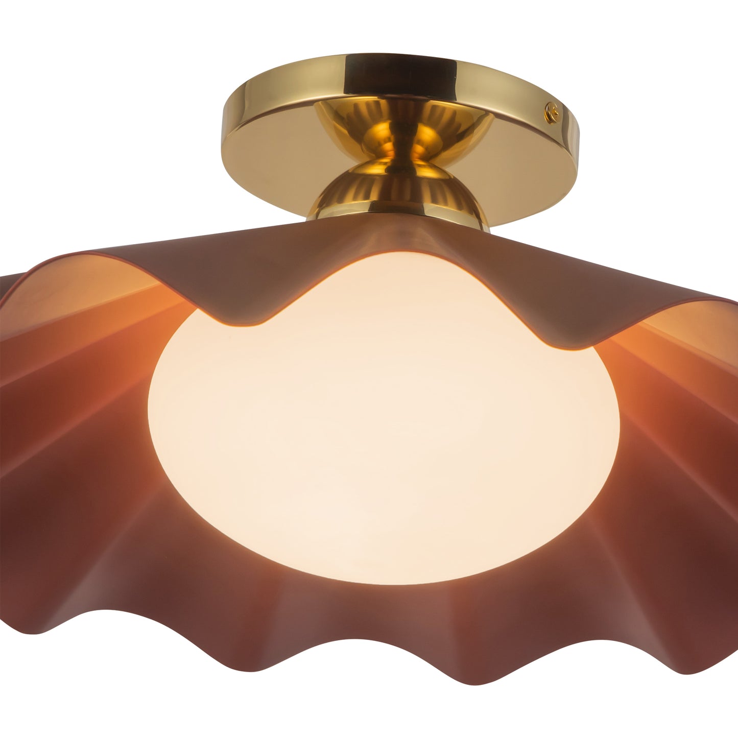 Furrow 16-in Semi-Flush Mount