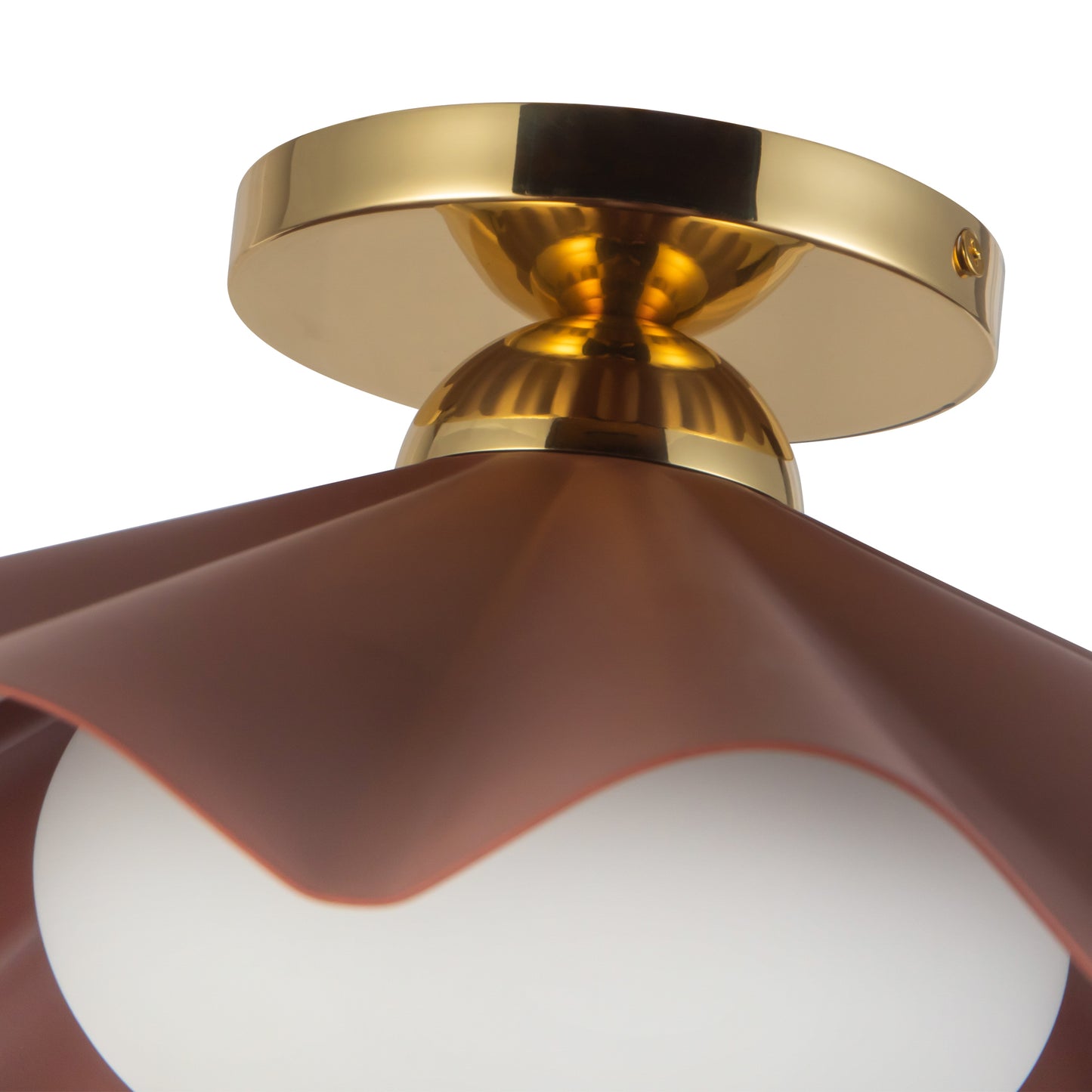 Furrow 16-in Semi-Flush Mount