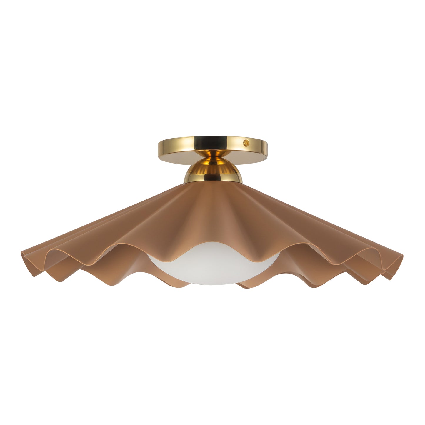 Furrow 16-in Semi-Flush Mount