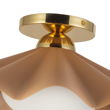 Furrow 16-in Semi-Flush Mount