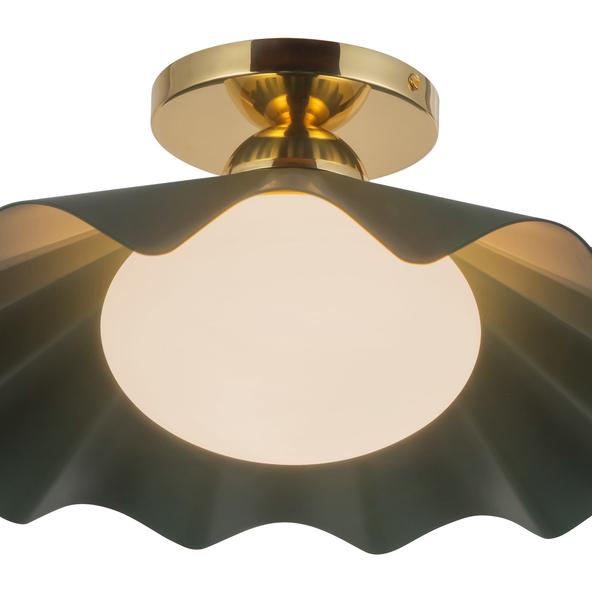 Furrow 16-in Semi-Flush Mount – Kuzco Lighting