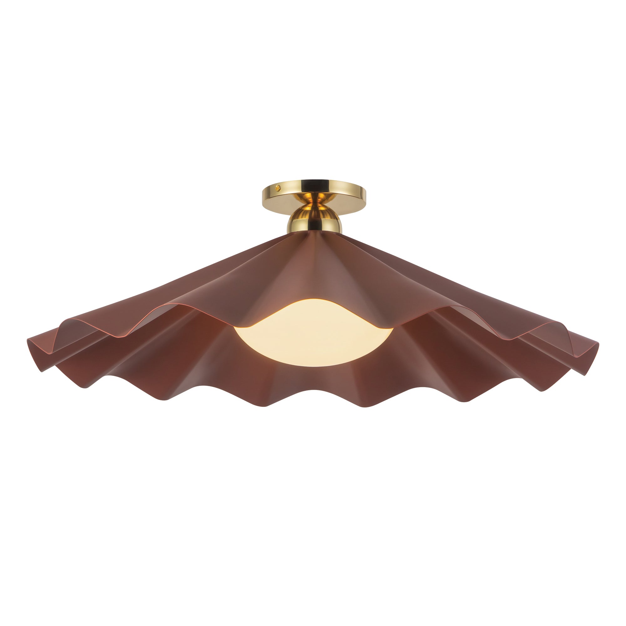 ライラック125マントルピース Furrow 25-in Semi-Flush Mount – Kuzco Lighting