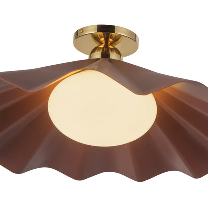 Furrow 25-in Semi-Flush Mount