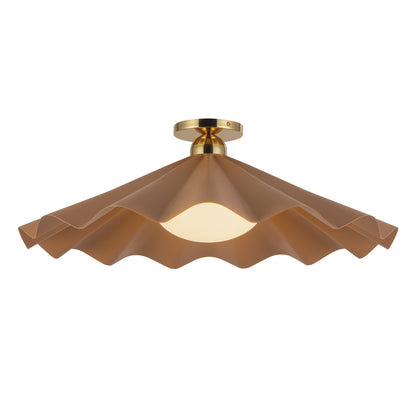 Furrow 25-in Semi-Flush Mount