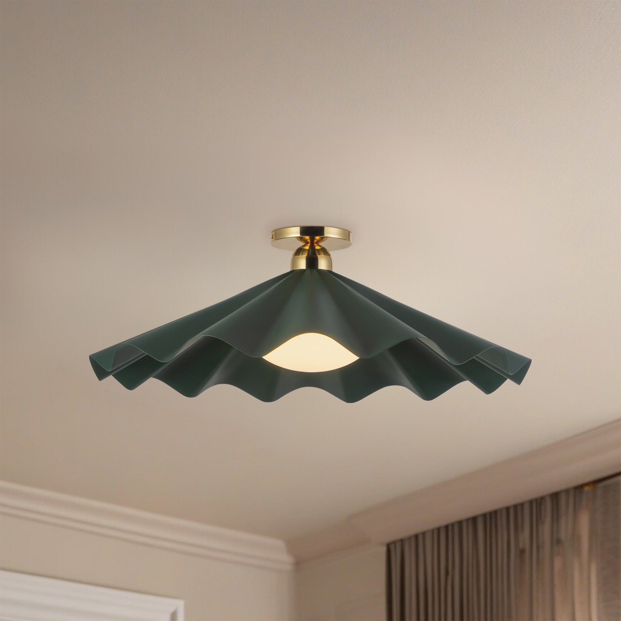 Furrow 25-in Semi-Flush Mount – Kuzco Lighting