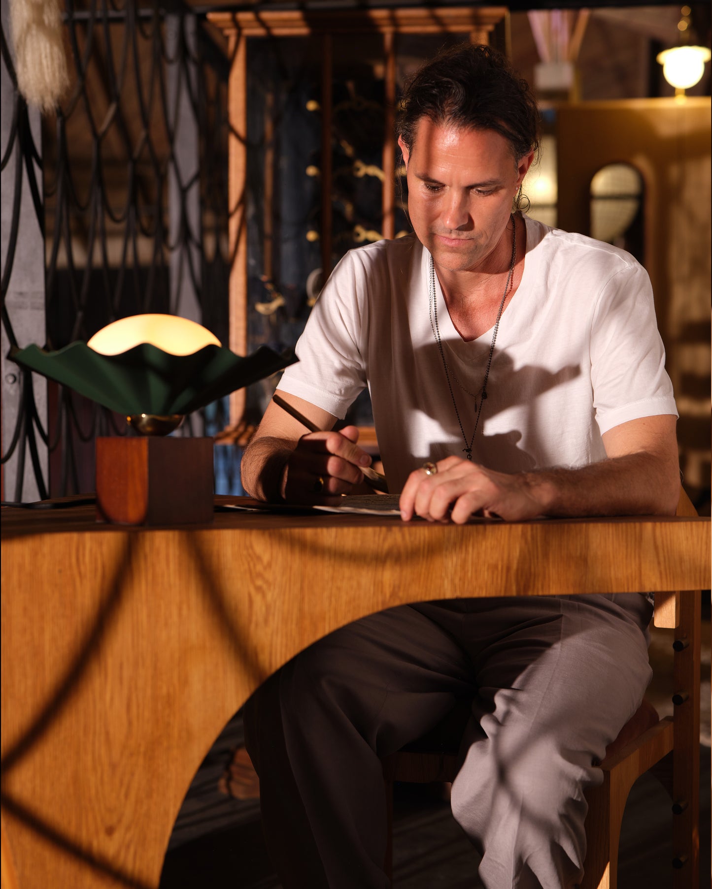 Furrow 12-in Table Lamp