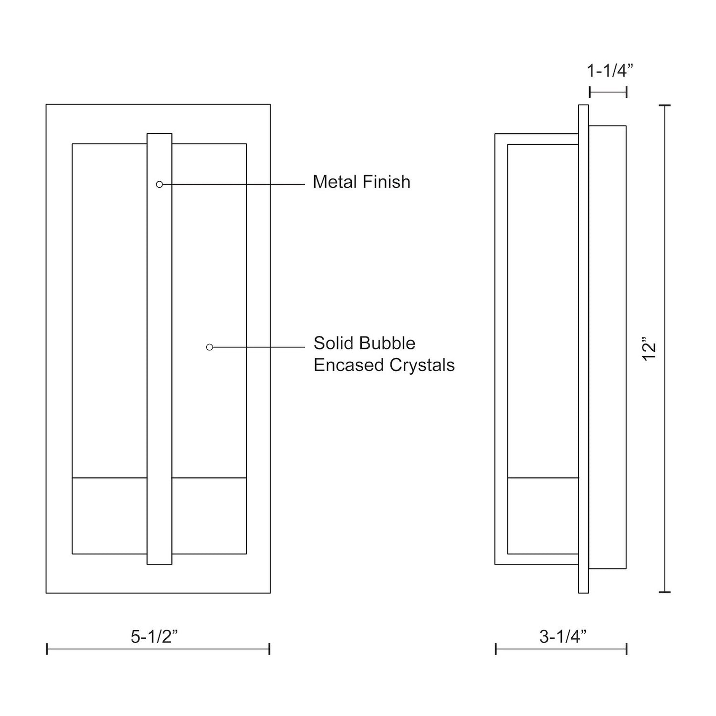 Gable 12-in Wall Sconce