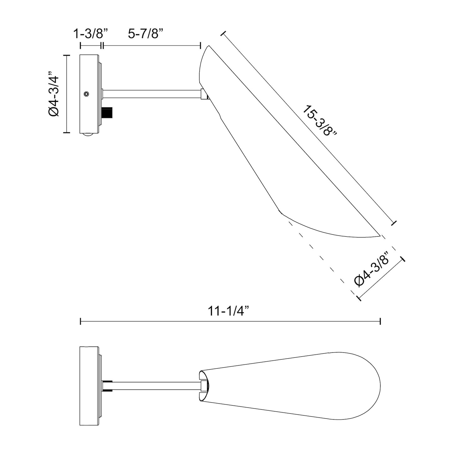 Gabriel 5-in Wall/Vanity Light