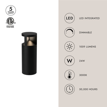 Glen 17-in Exterior Bollard