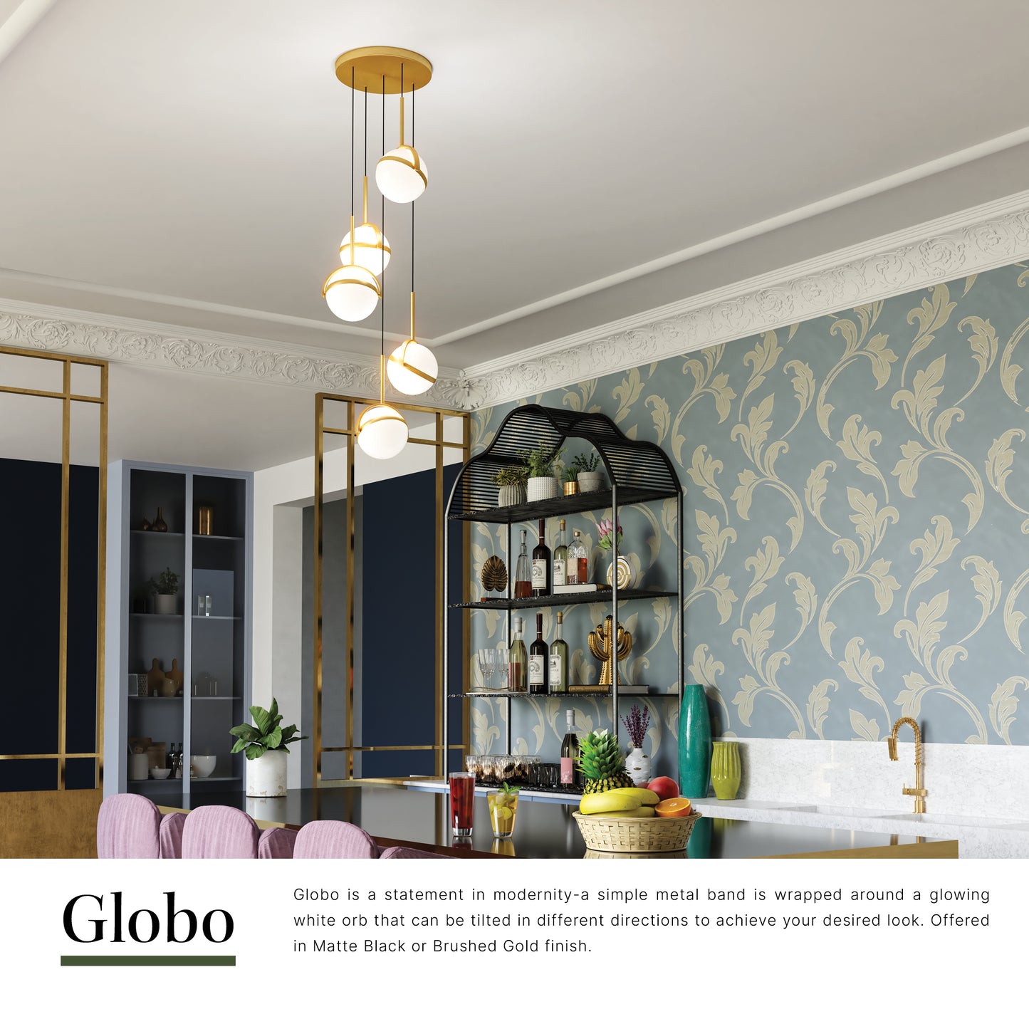 Globo 5 Head Multi Pendant