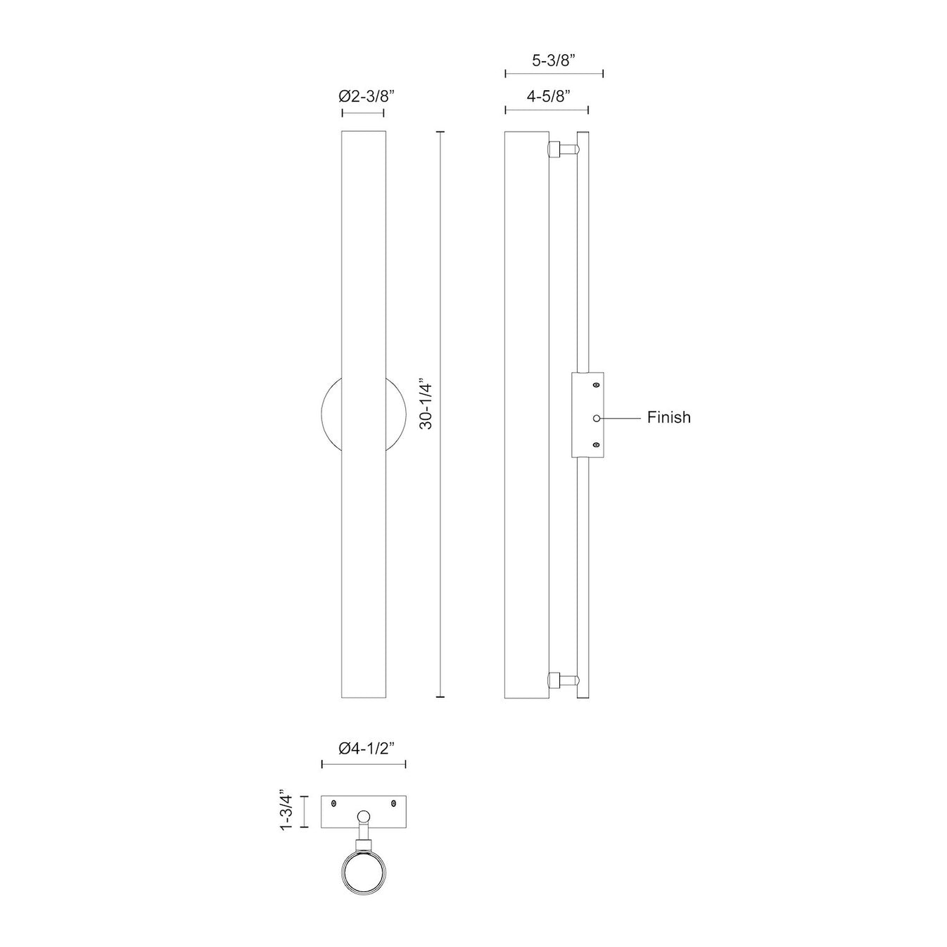 Murale gramercy WS70130-BK