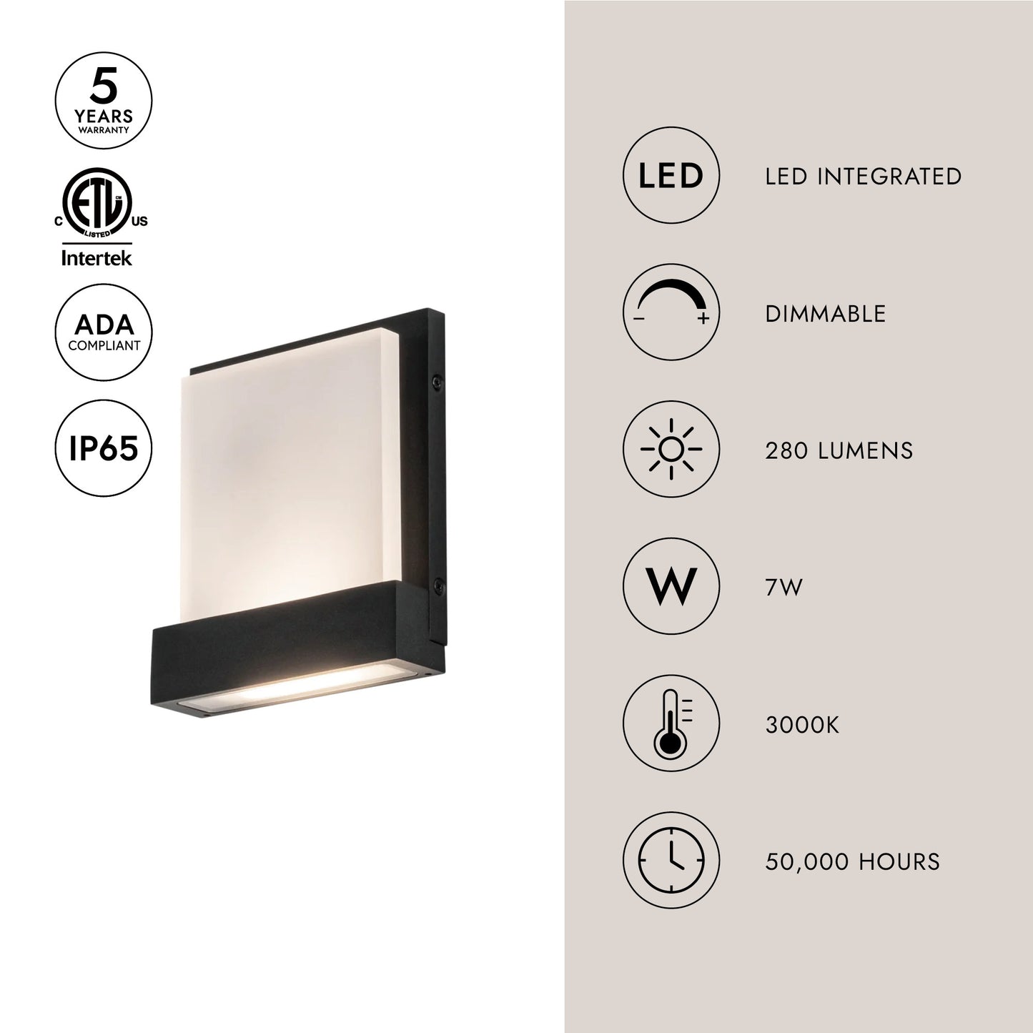 Guide 7-in All-terior Wall Light