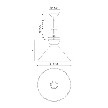 Halston 14-in Pendant