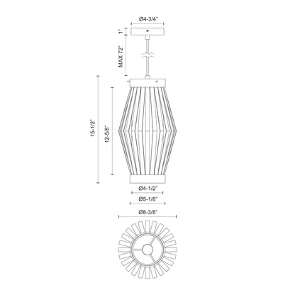 Hana 9-in Pendant