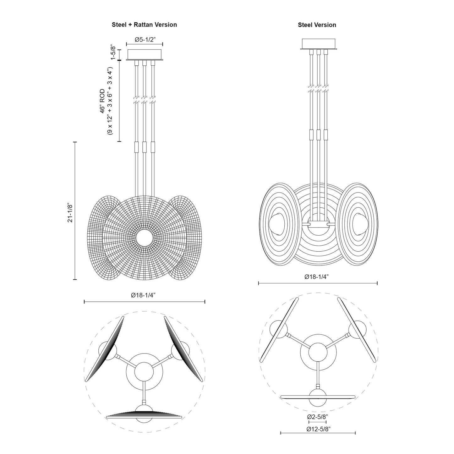 Harbour 18-in Pendant