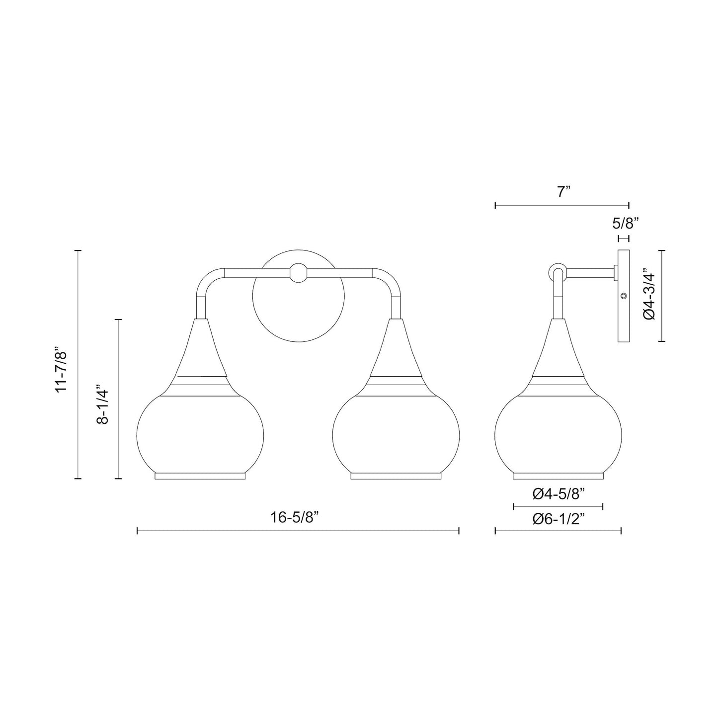 Hazel 17-in Vanity Light