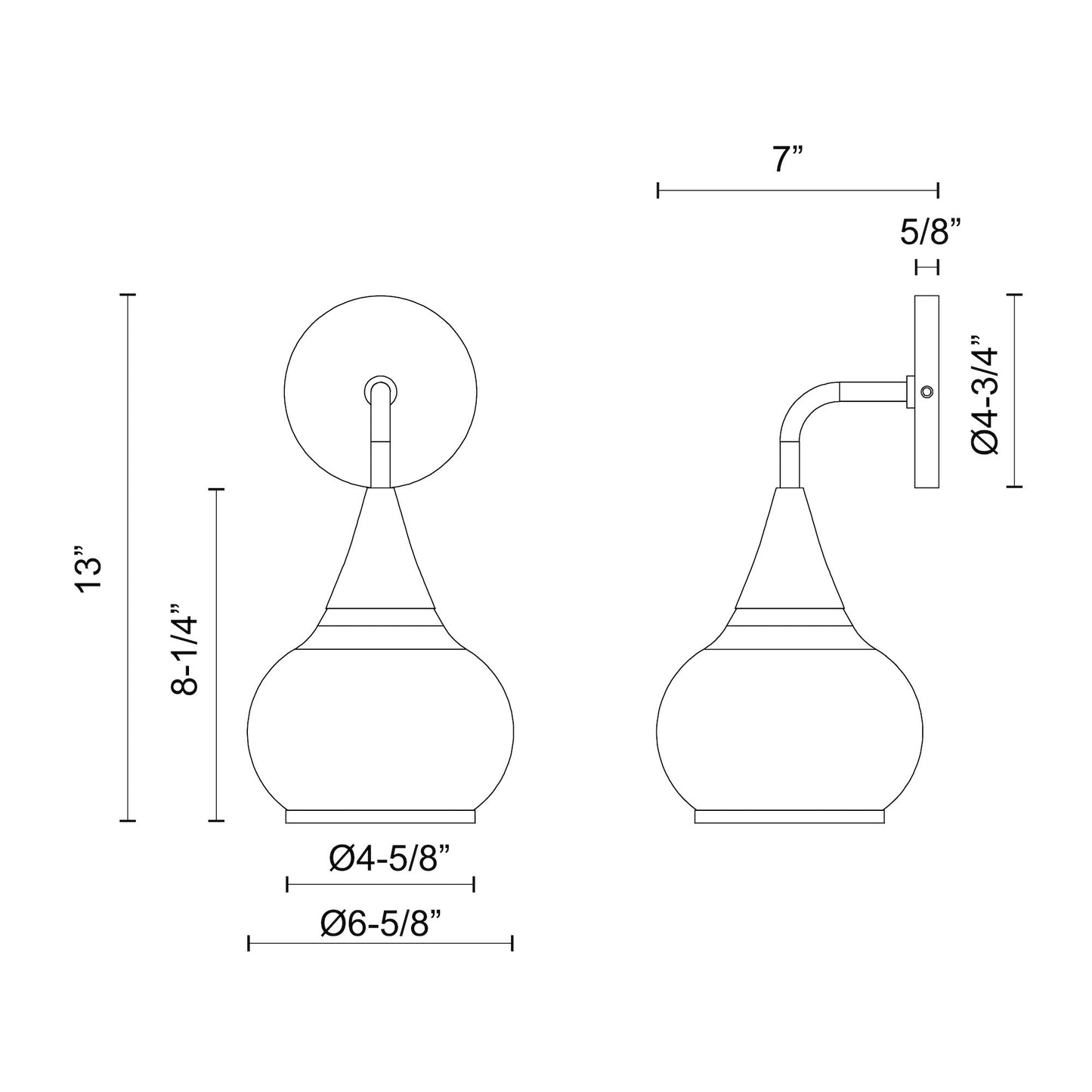 Hazel 6-in Wall/Vanity Light