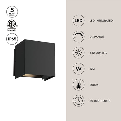 Helsinki 6-in Exterior Wall Sconce