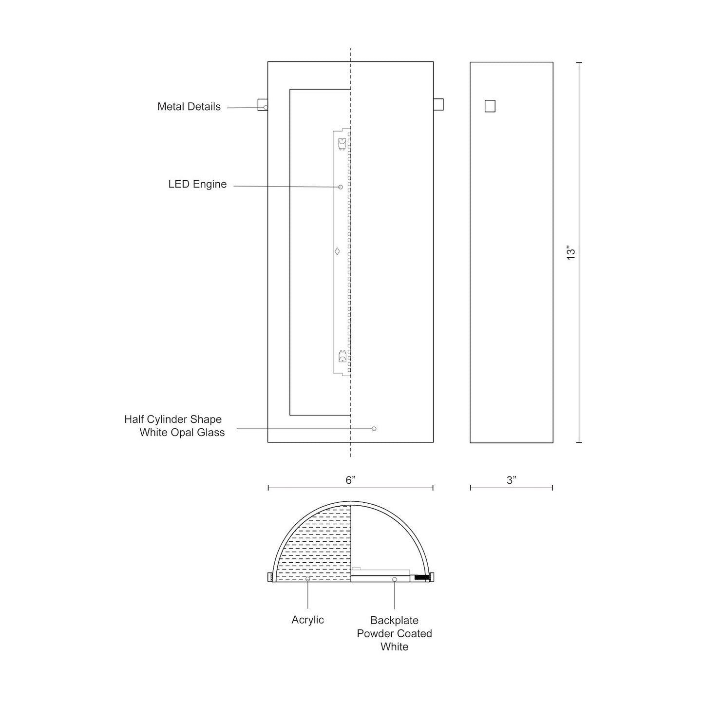 Hudson 13-in Wall Sconce