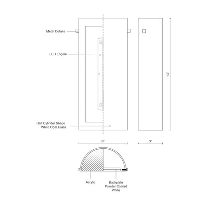 Hudson 13-in Wall Sconce