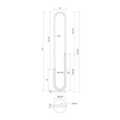 Huron 52-in Floor Lamp