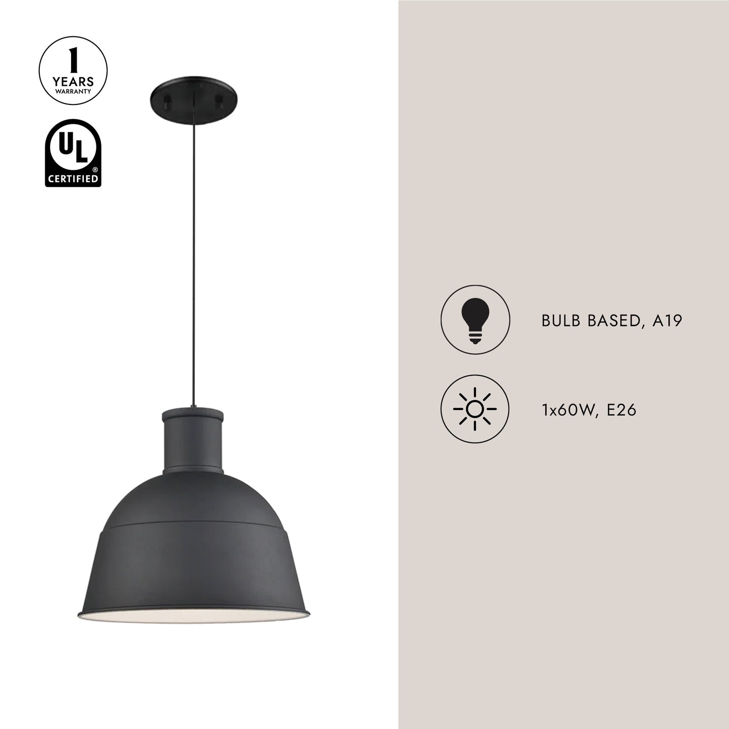 Irving 16-in Pendant