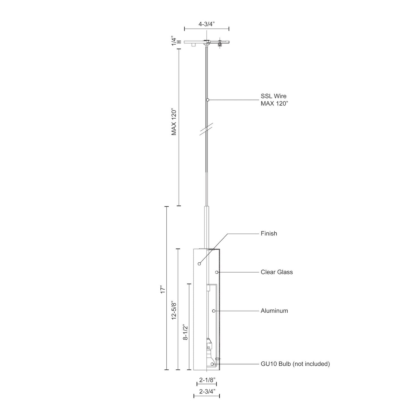 Jarvis 3-in Pendant