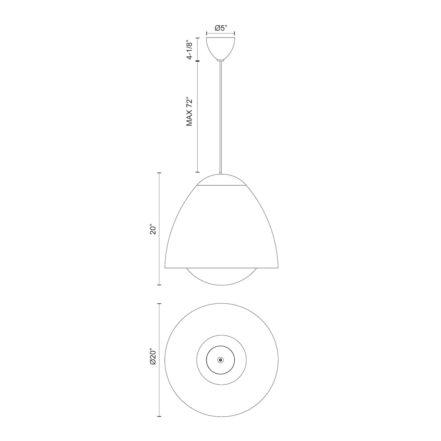 Kenji 20-in Pendant