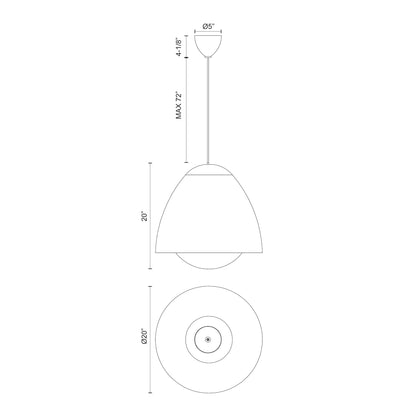 Kenji 20-in Pendant