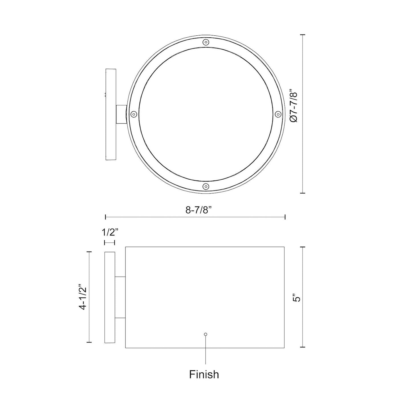 Lamar 7-in Exterior Wall Sconce