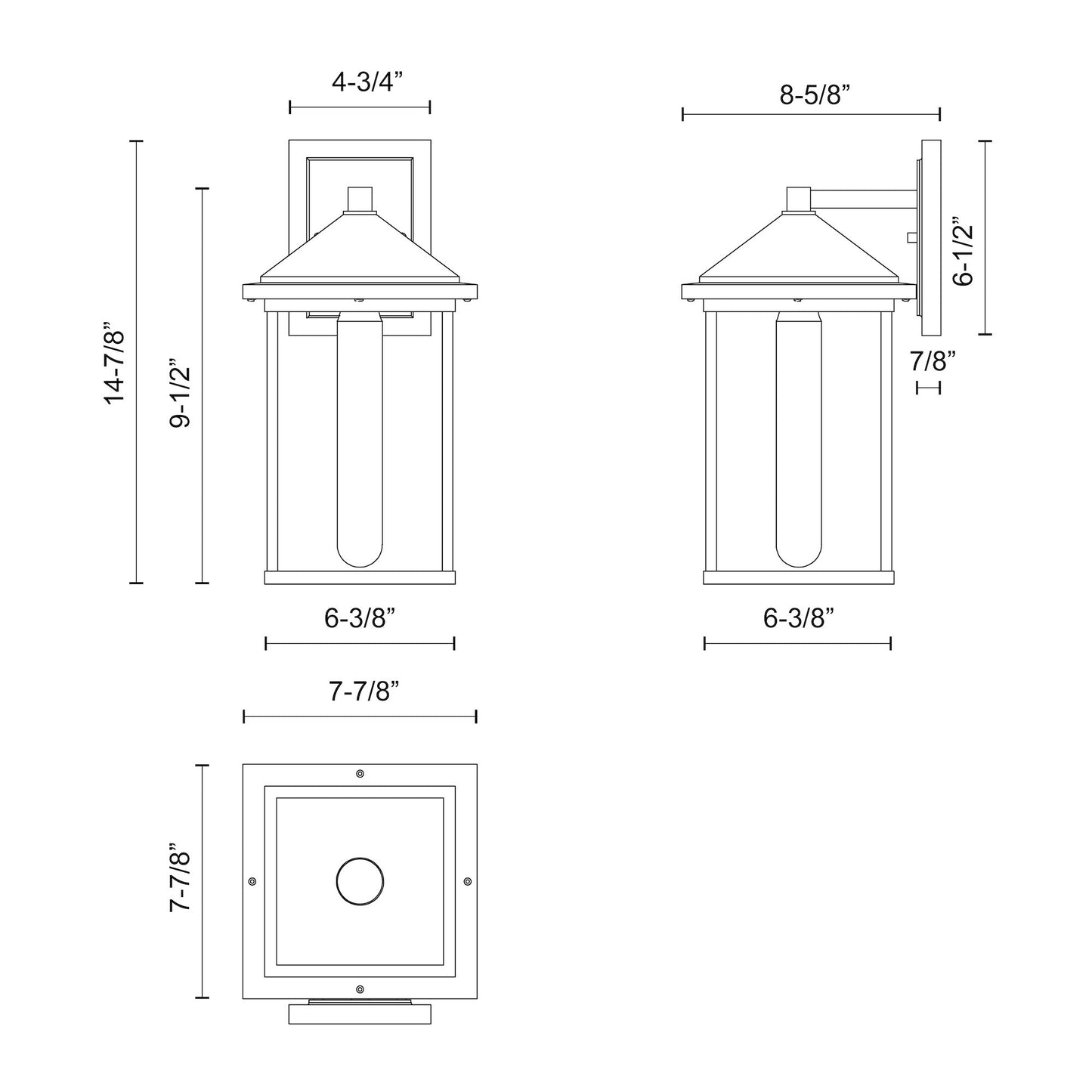 Larchmont 9-in Exterior Wall Sconce