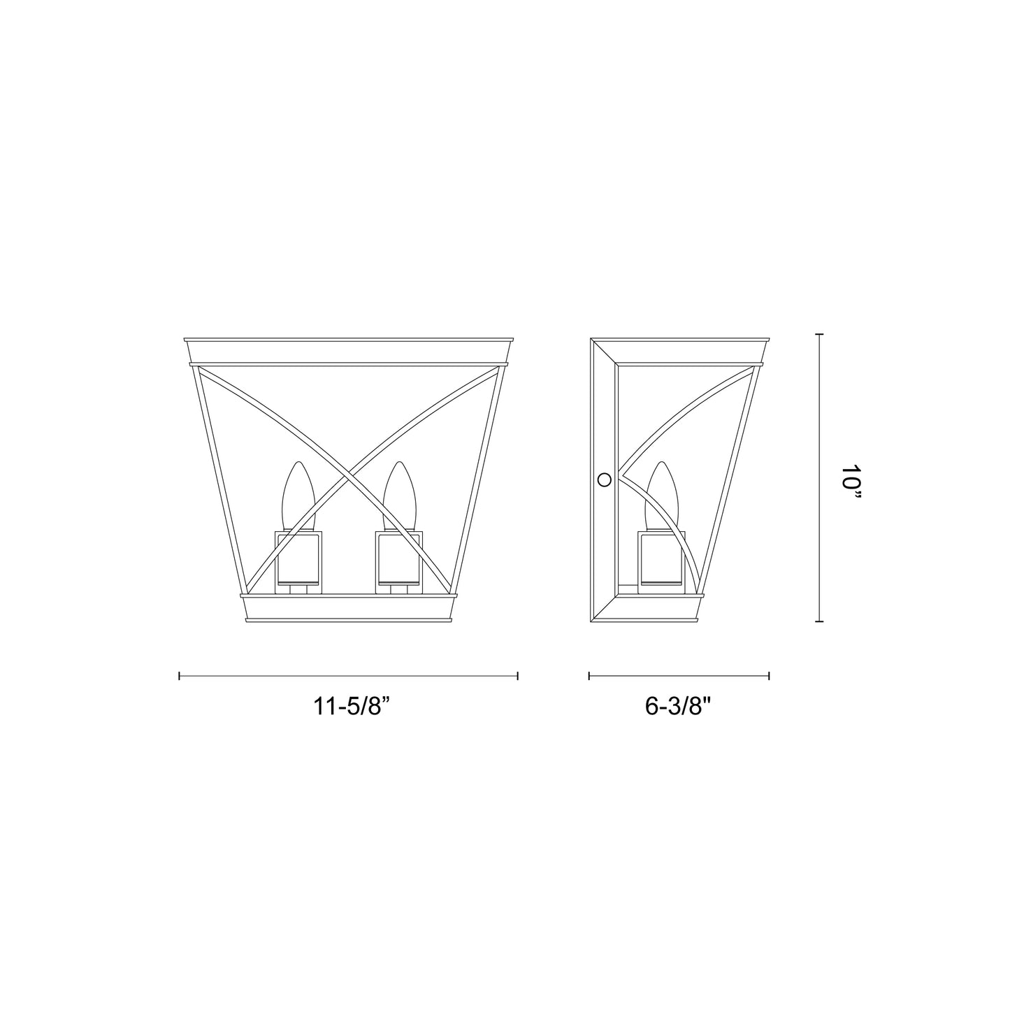 Lattice 11-in Wall/Vanity Light