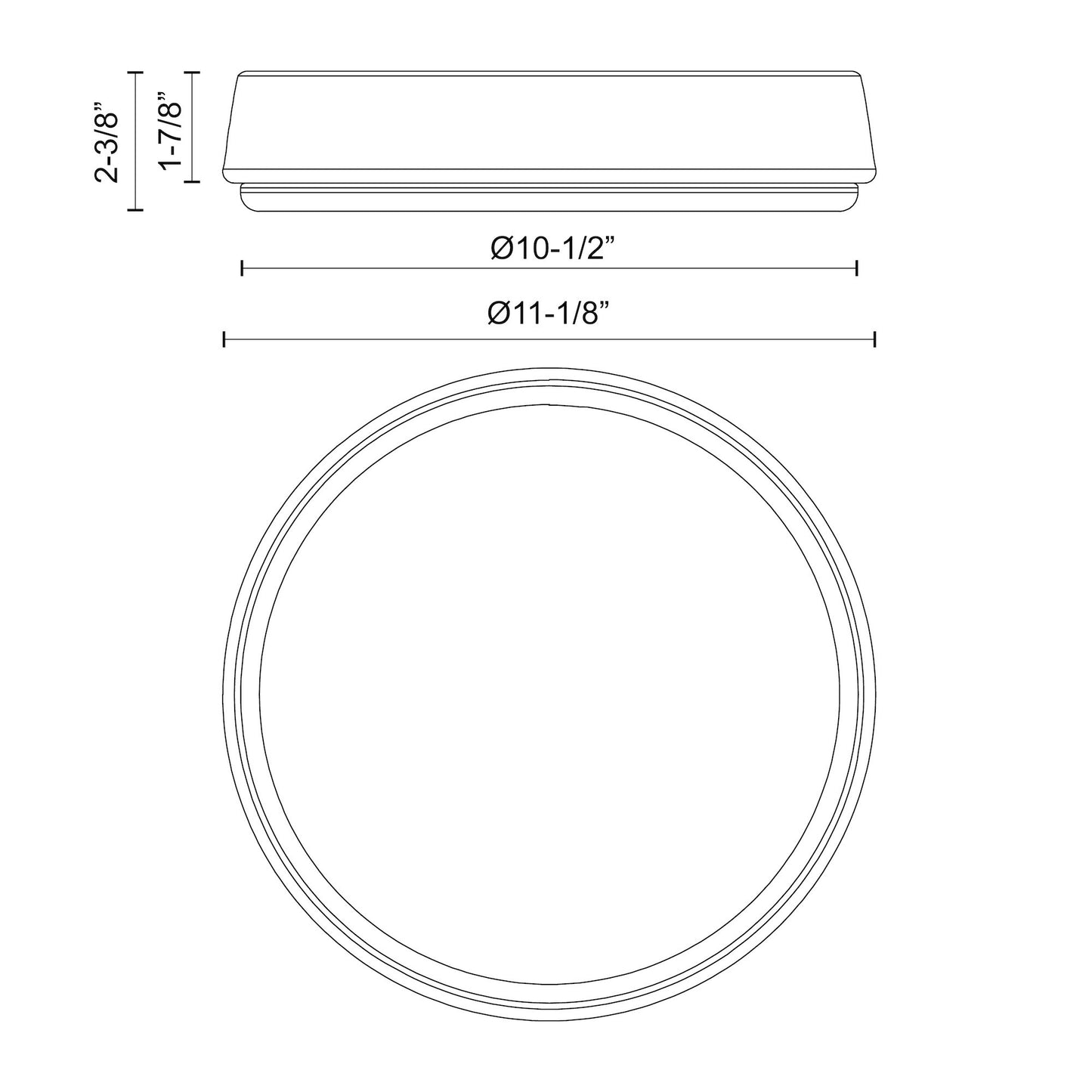 Laval 11-in Flush Mount