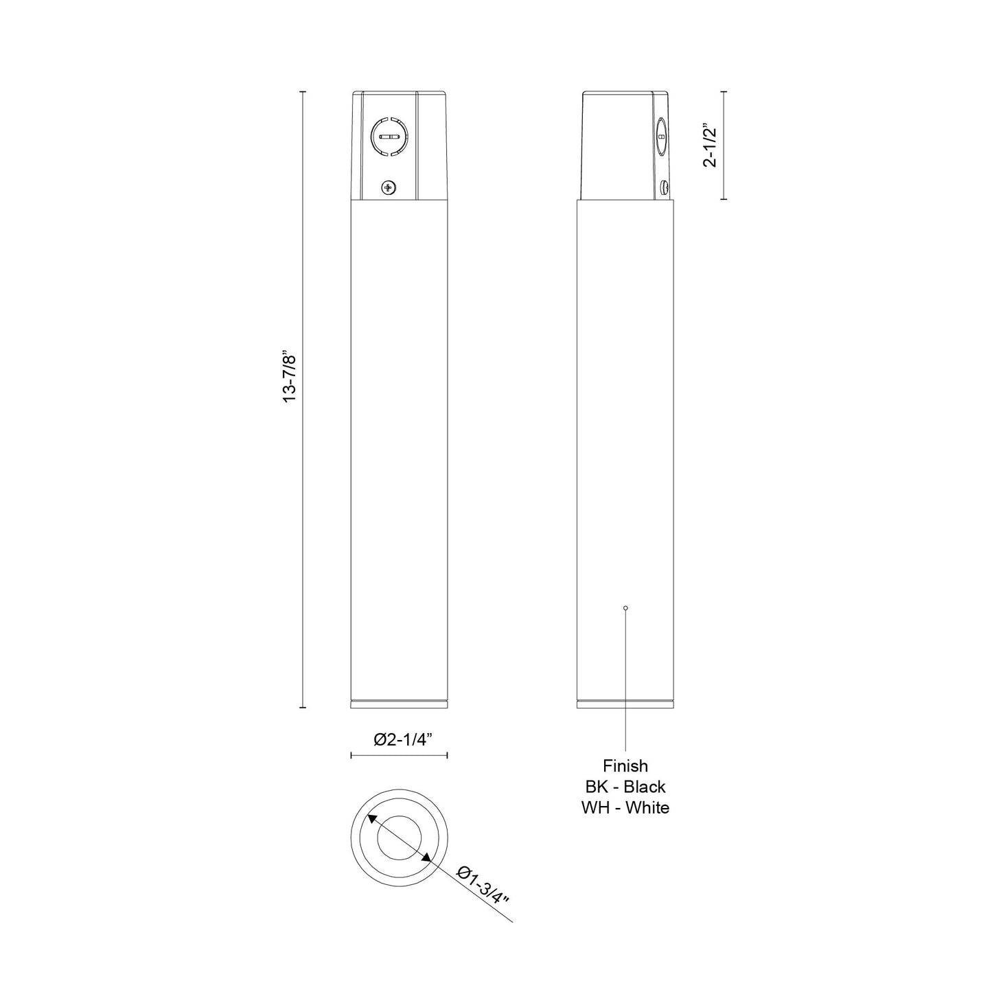 Lorna 13-in (2-in Dia.) Concrete Ceiling Mount