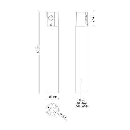 Lorna 13-in (2-in Dia.) Concrete Ceiling Mount