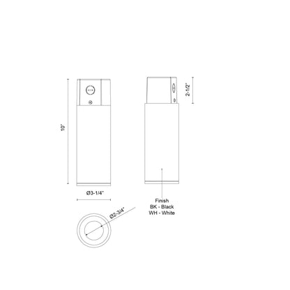 Lorna 10-in (3-in Dia.) Concrete Ceiling Mount