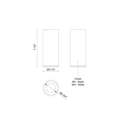 Lorna 7-in (3-in Dia.) Flush Mount