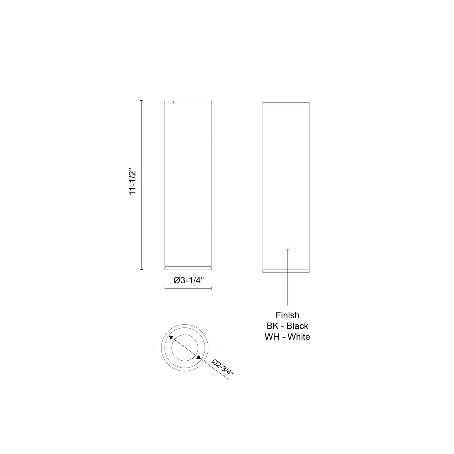 Lorna 11-in (3-in Dia.) Flush Mount