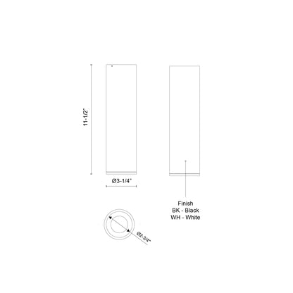 Lorna 11-in (3-in Dia.) Flush Mount