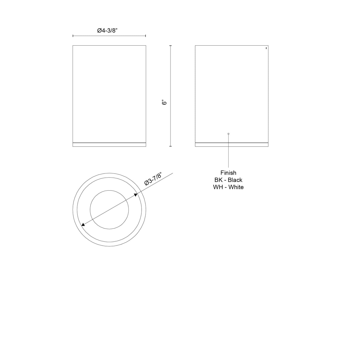 Lorna 6-in (4-in Dia.) Flush Mount