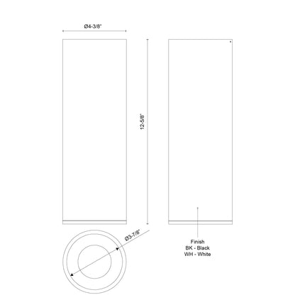 Lorna 12-in (4-in Dia.) Flush Mount