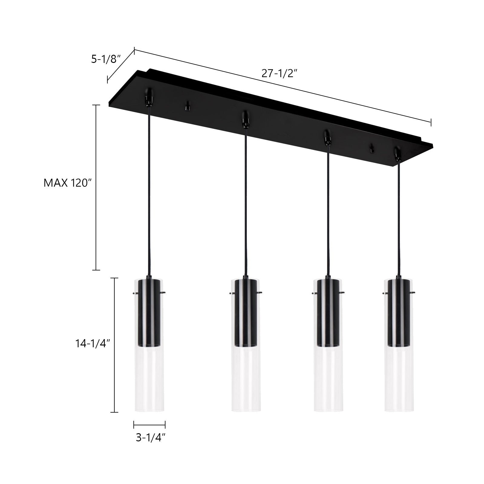 Lena 3-in 4 Head Multi Pendant – Kuzco Lighting